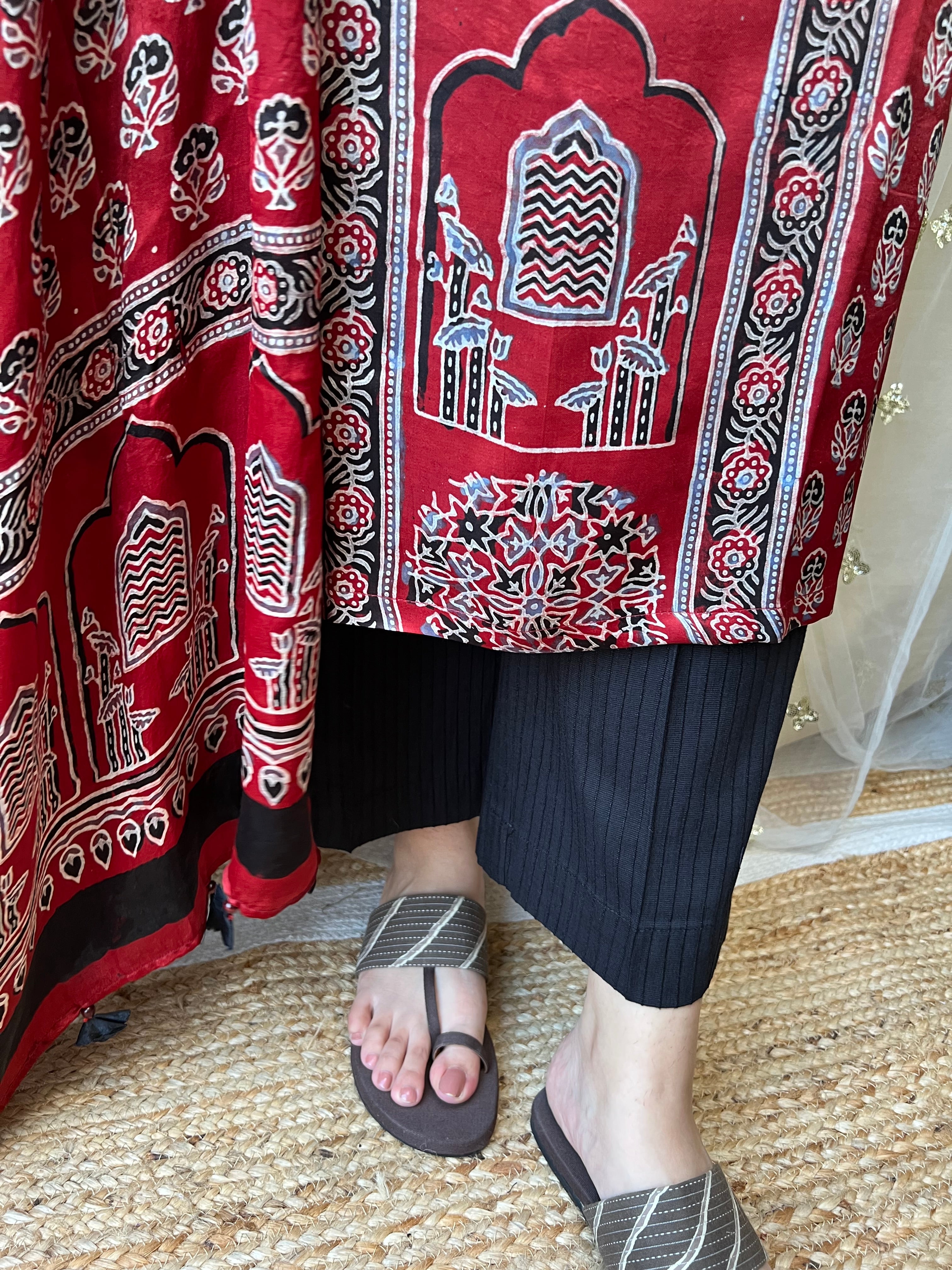 Maroon minar Premium Modal Silk Kurta Duppata Set