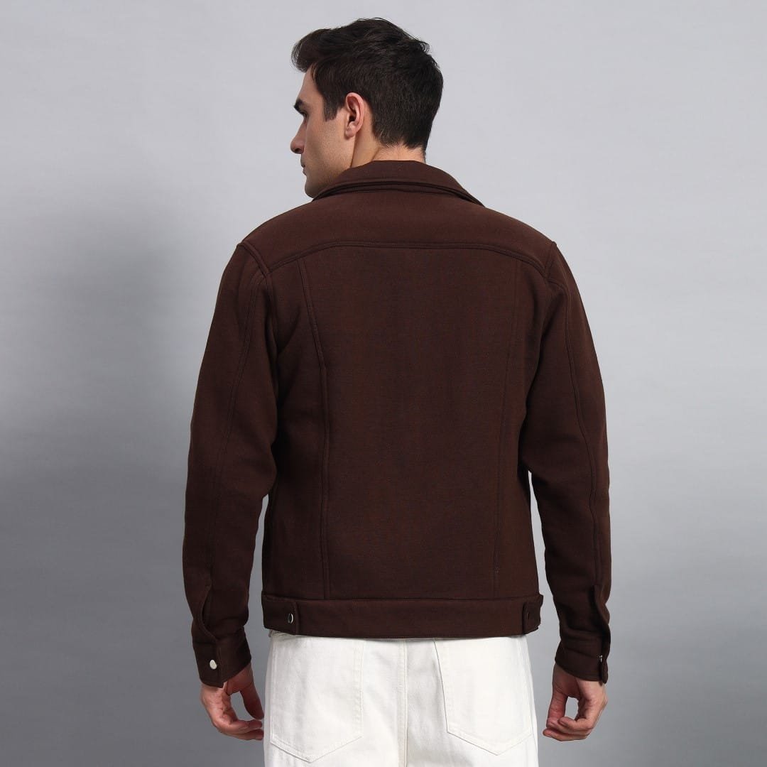 DARK BROWN TRUCKER JACKET