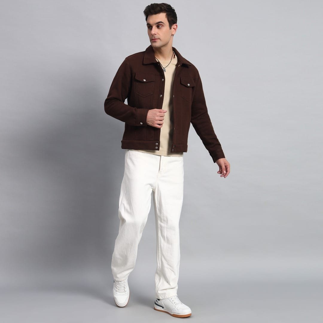 DARK BROWN TRUCKER JACKET