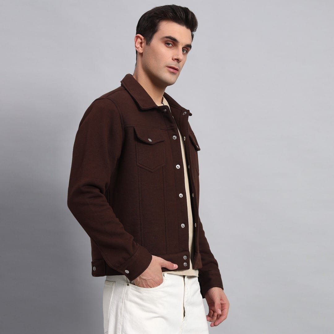 DARK BROWN TRUCKER JACKET