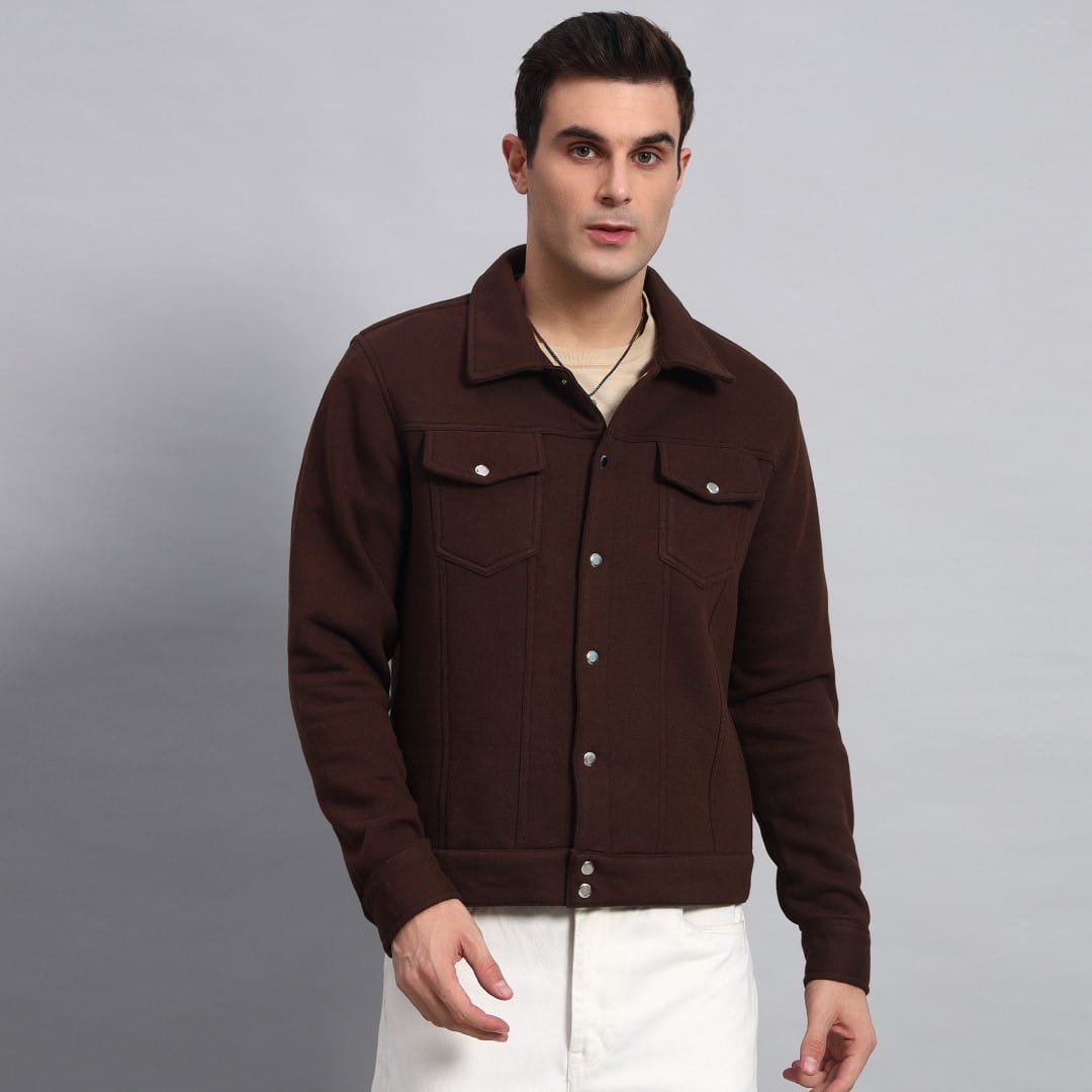 DARK BROWN TRUCKER JACKET