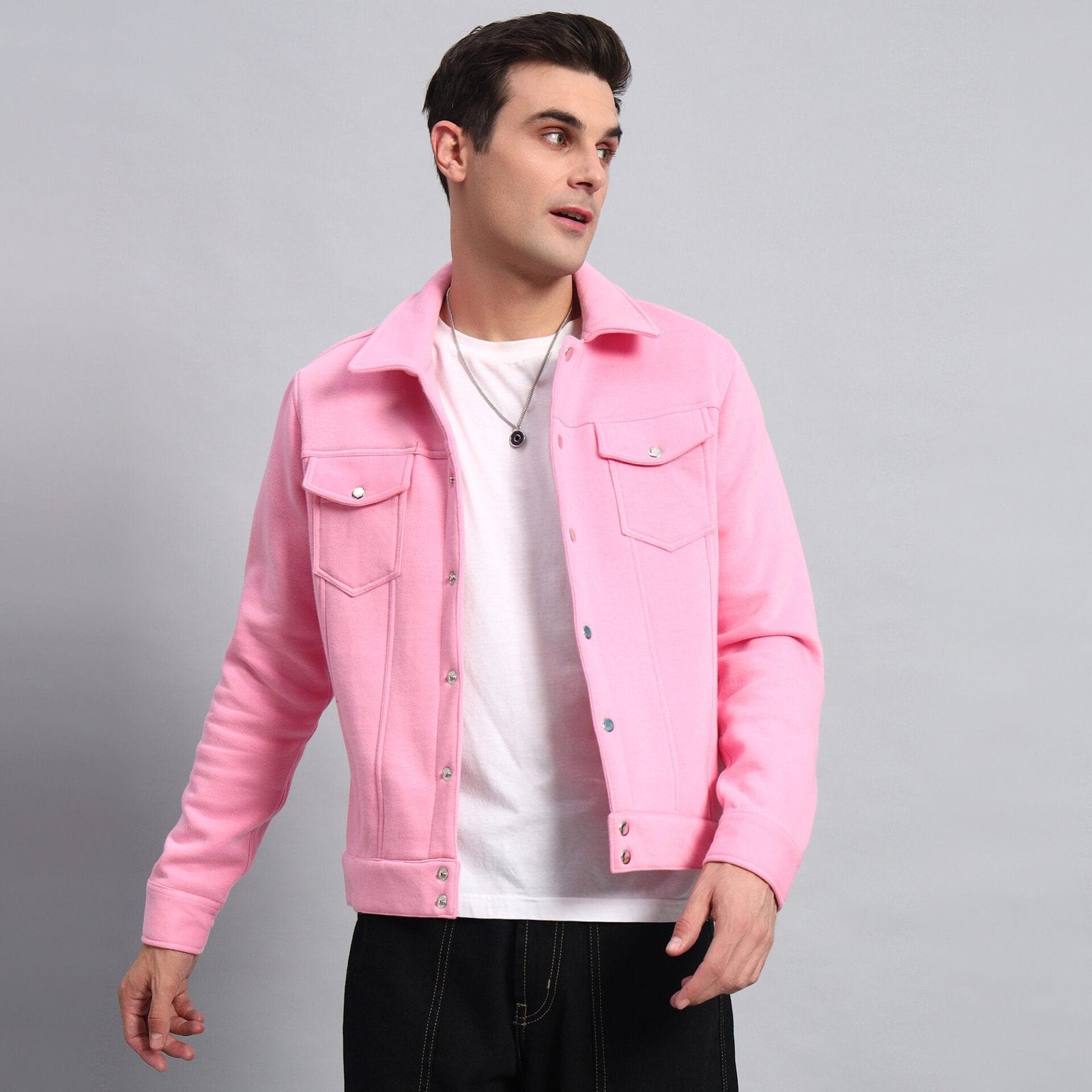 PINK TRUCKER JACKET