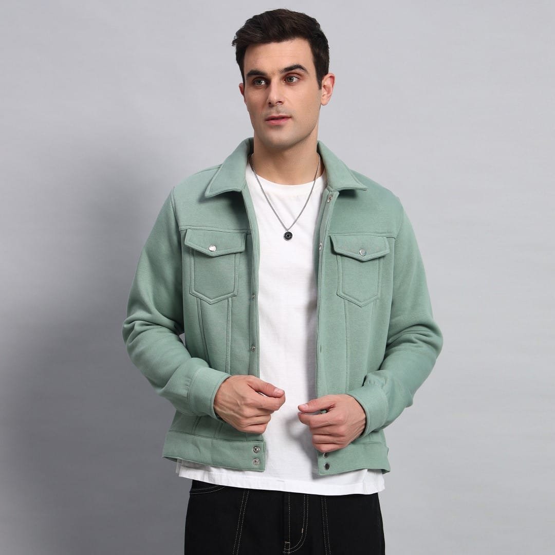 MINT GREEN TRUCKER JACKET
