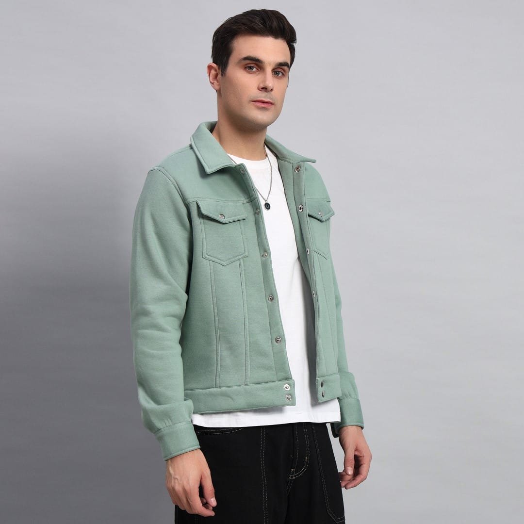 MINT GREEN TRUCKER JACKET