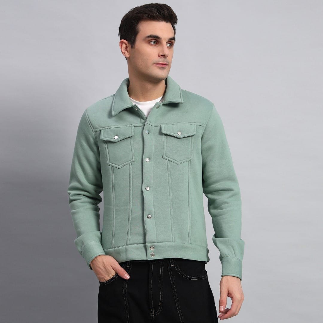MINT GREEN TRUCKER JACKET