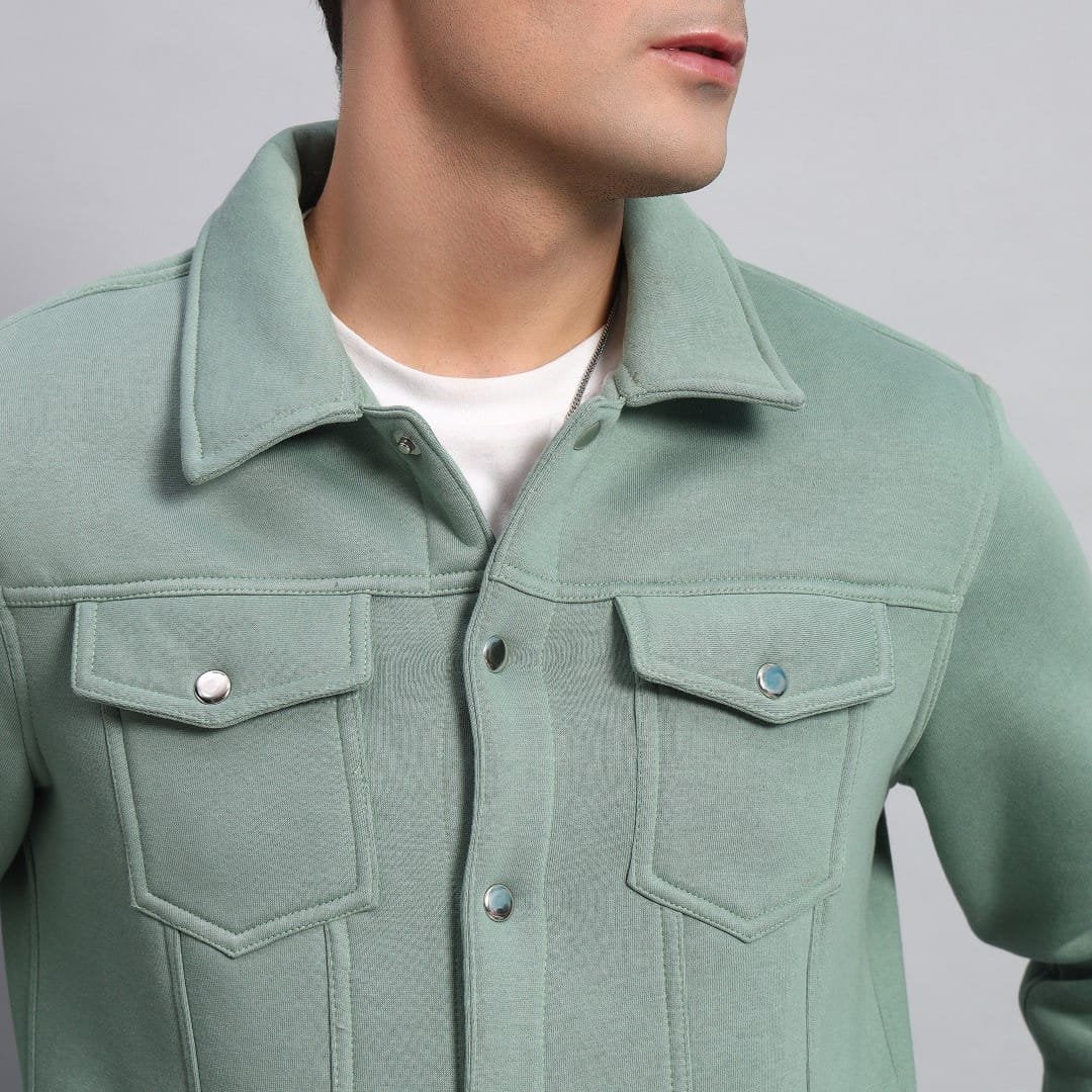MINT GREEN TRUCKER JACKET