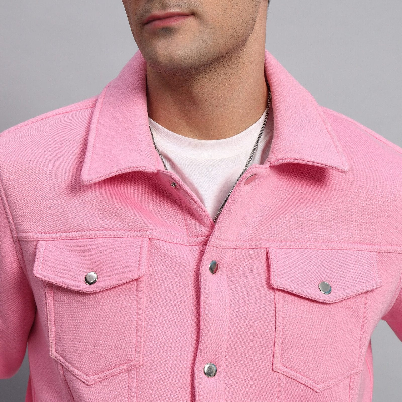 PINK TRUCKER JACKET
