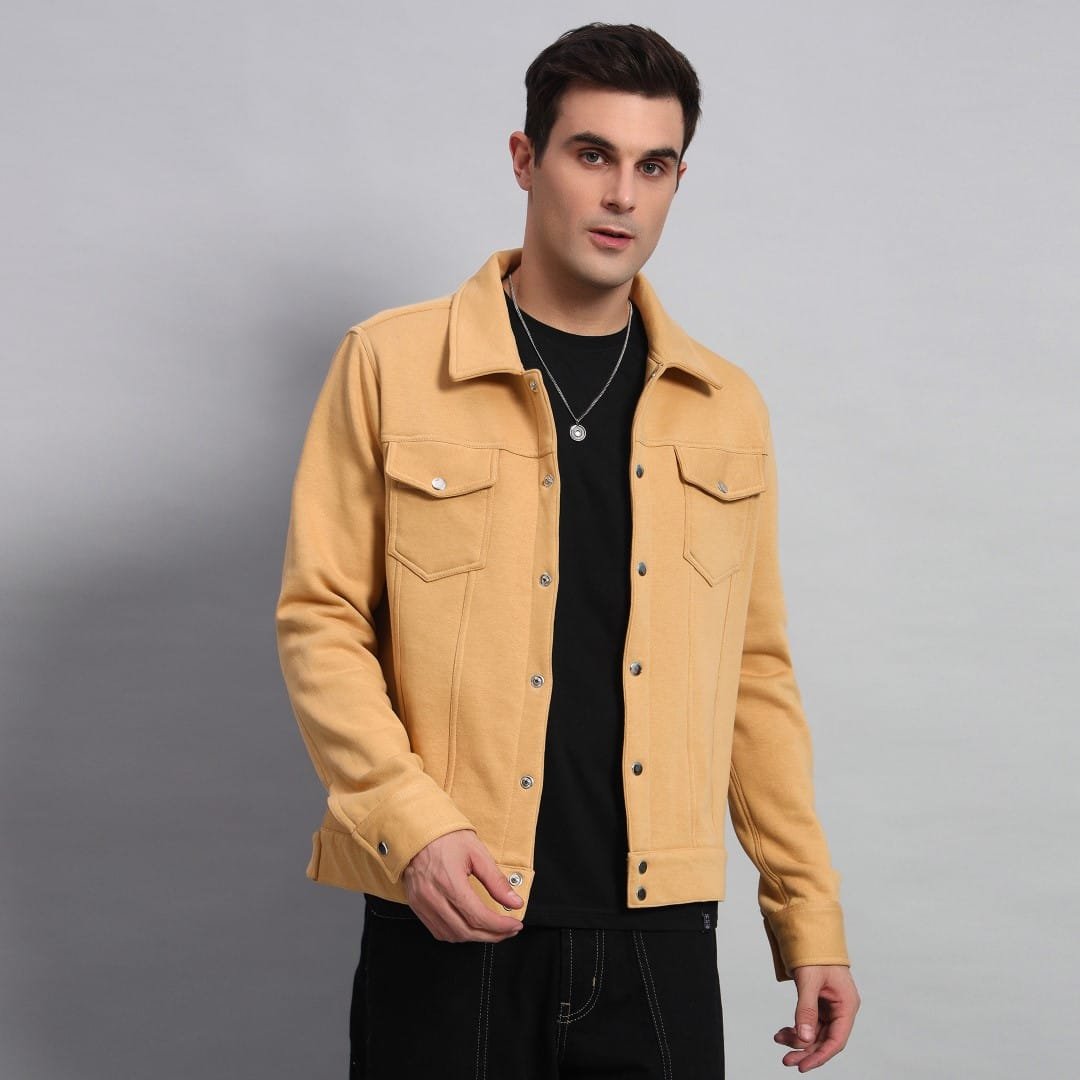 BEIGE TRUCKER JACKET