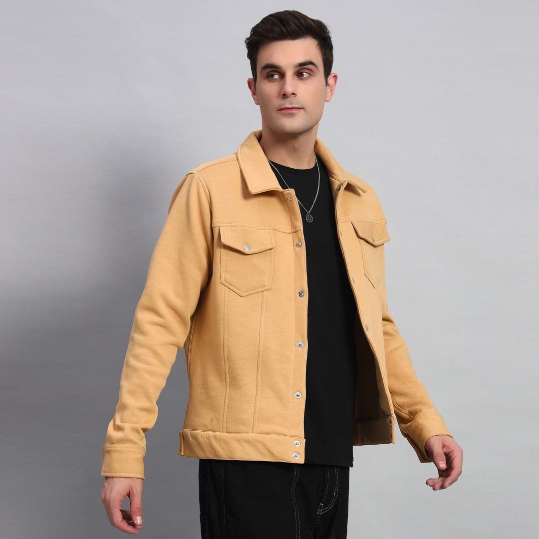 BEIGE TRUCKER JACKET