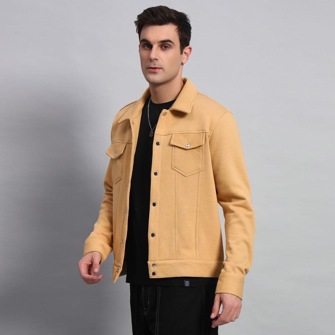 BEIGE TRUCKER JACKET