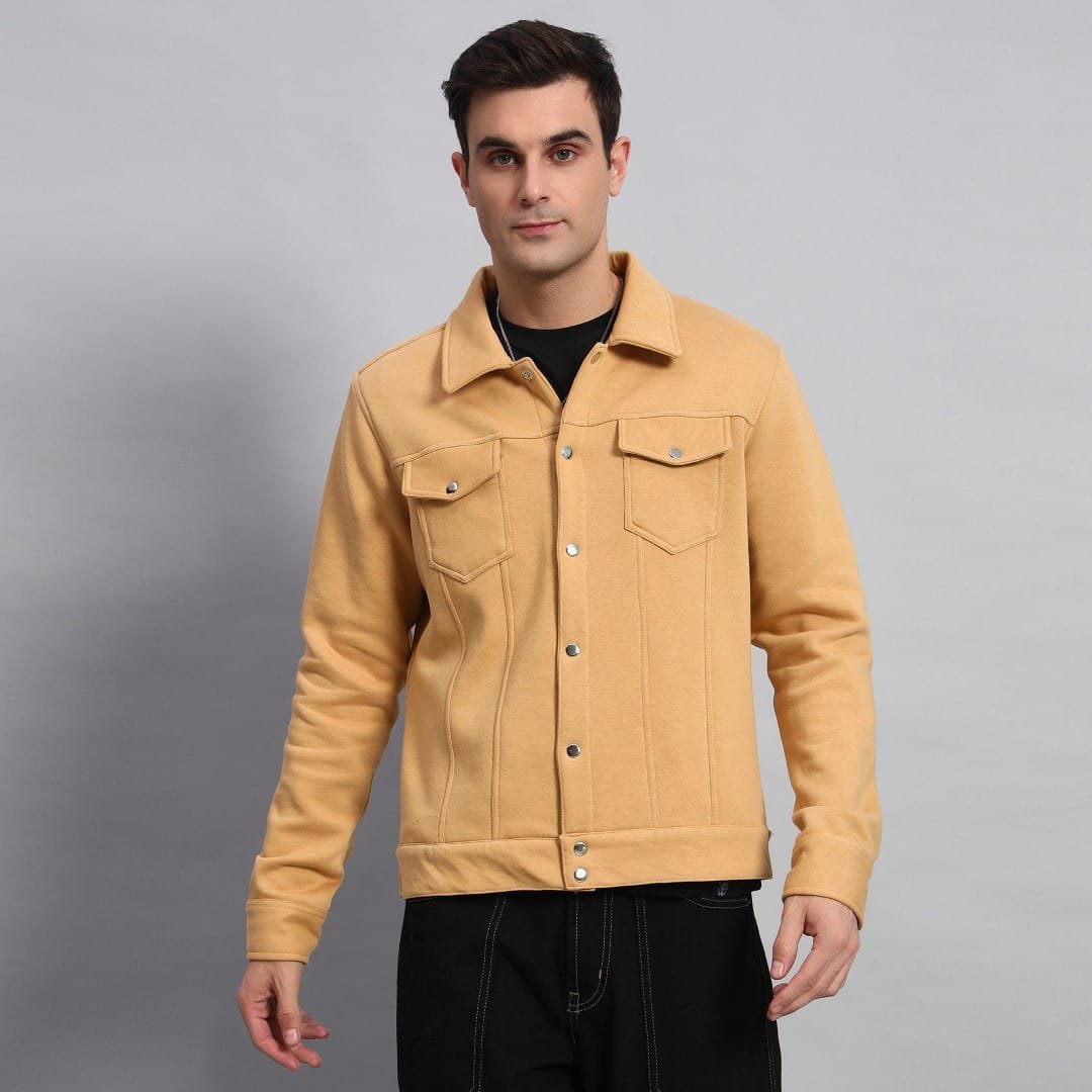 BEIGE TRUCKER JACKET