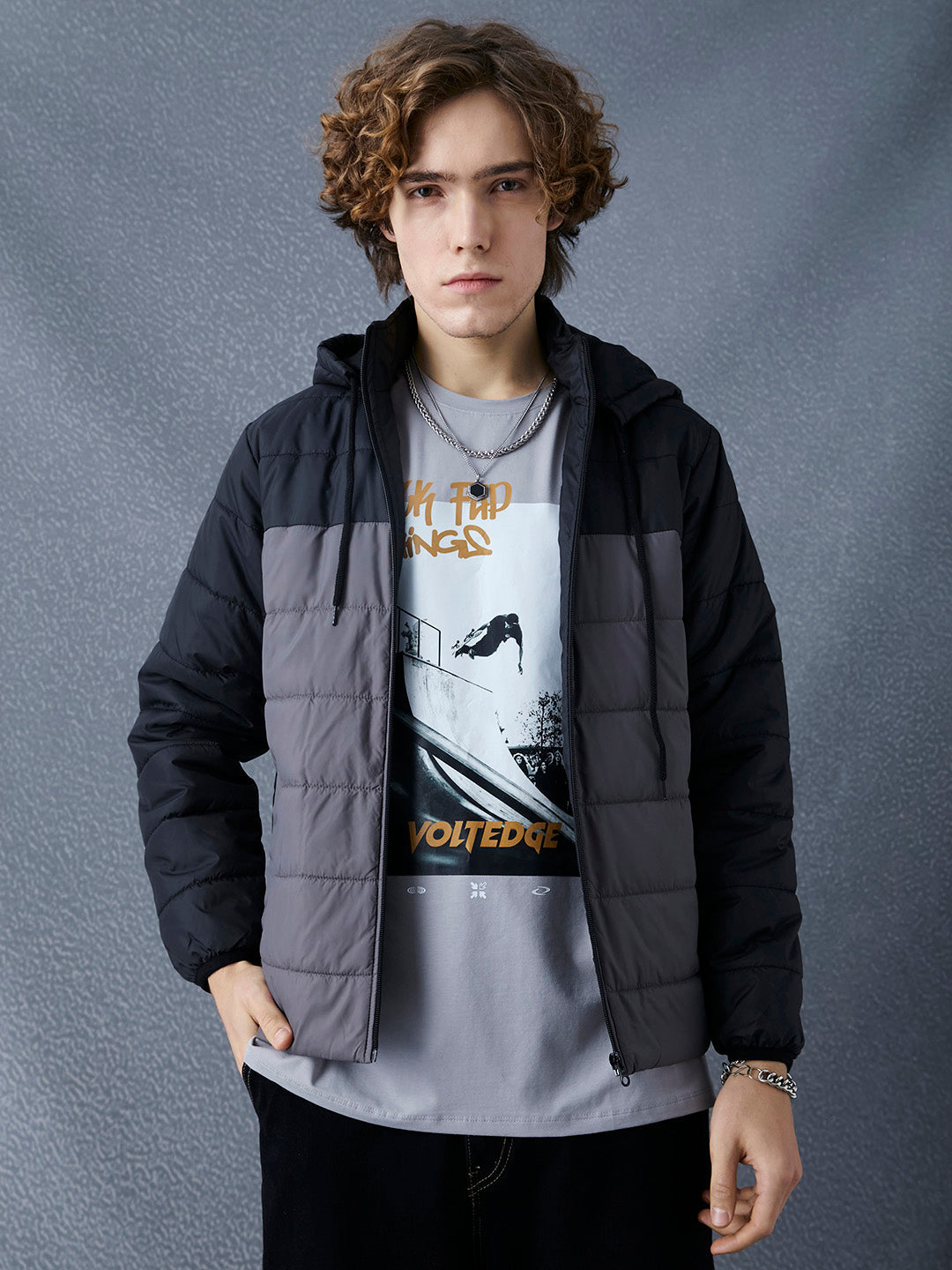 Voltedge Men Solid Cotton Relaxed Fit Full Sleave Jacket