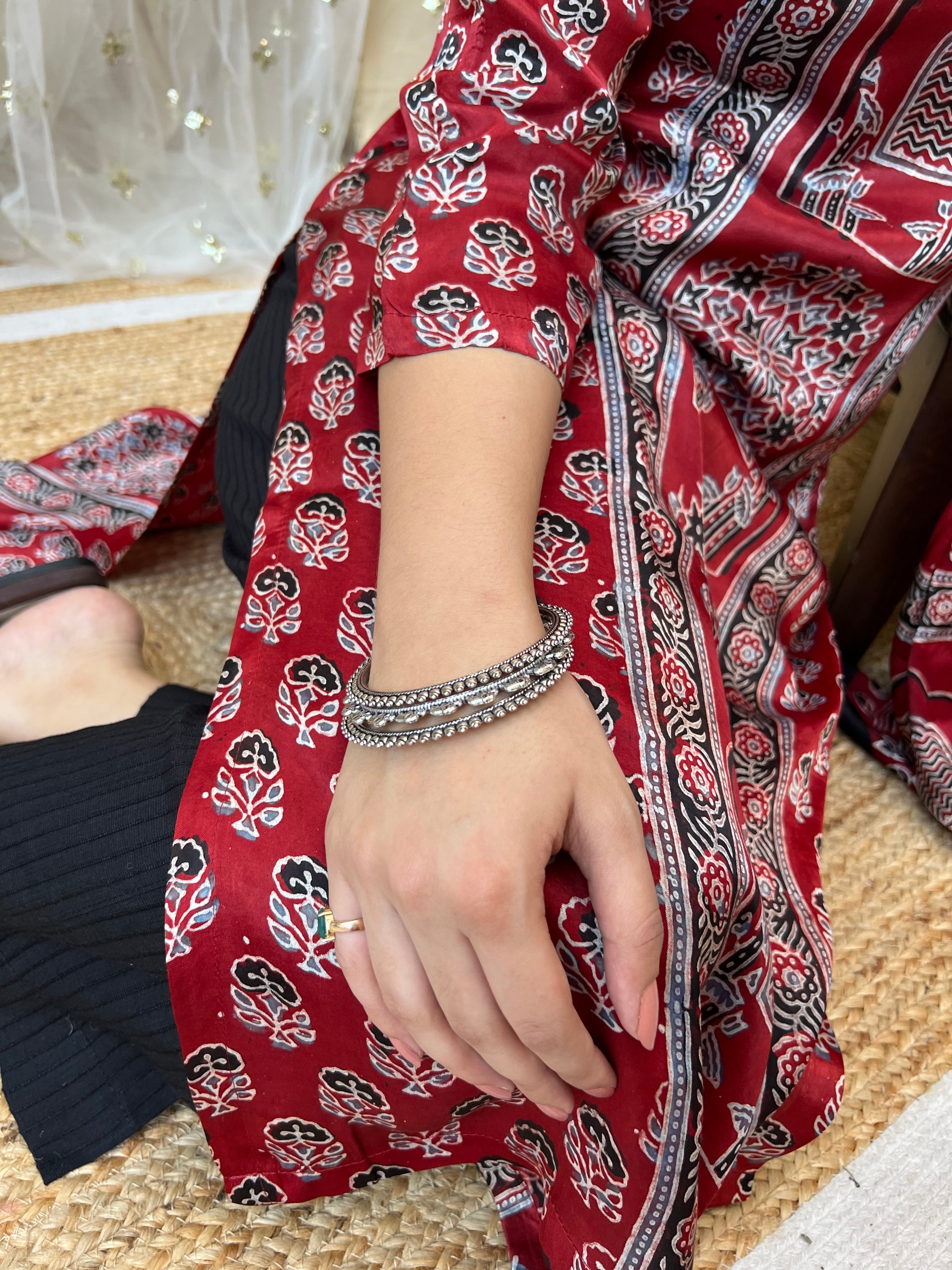 Maroon minar Premium Modal Silk Kurta Duppata Set