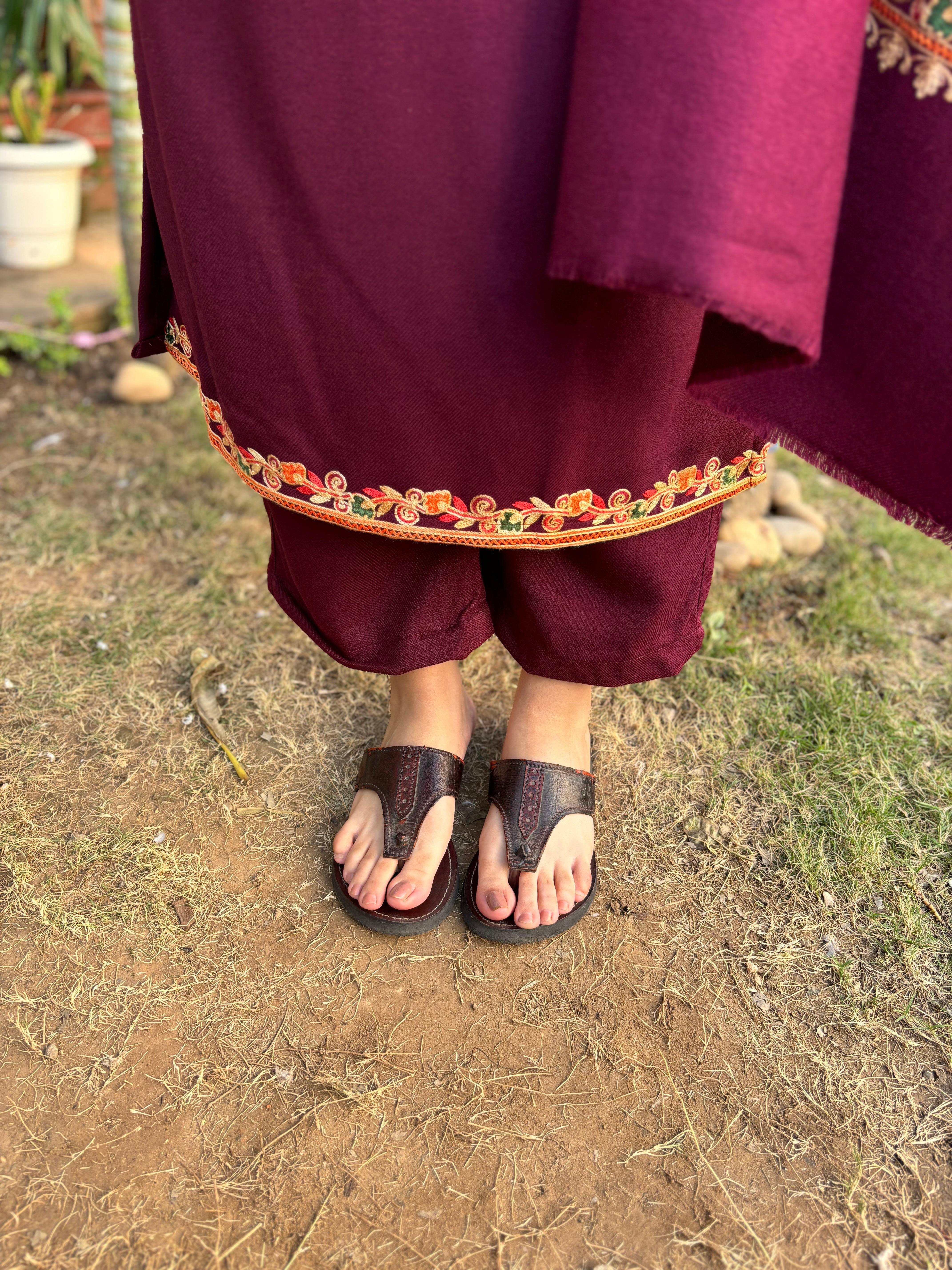 Coca cola embroidered woollen suit set