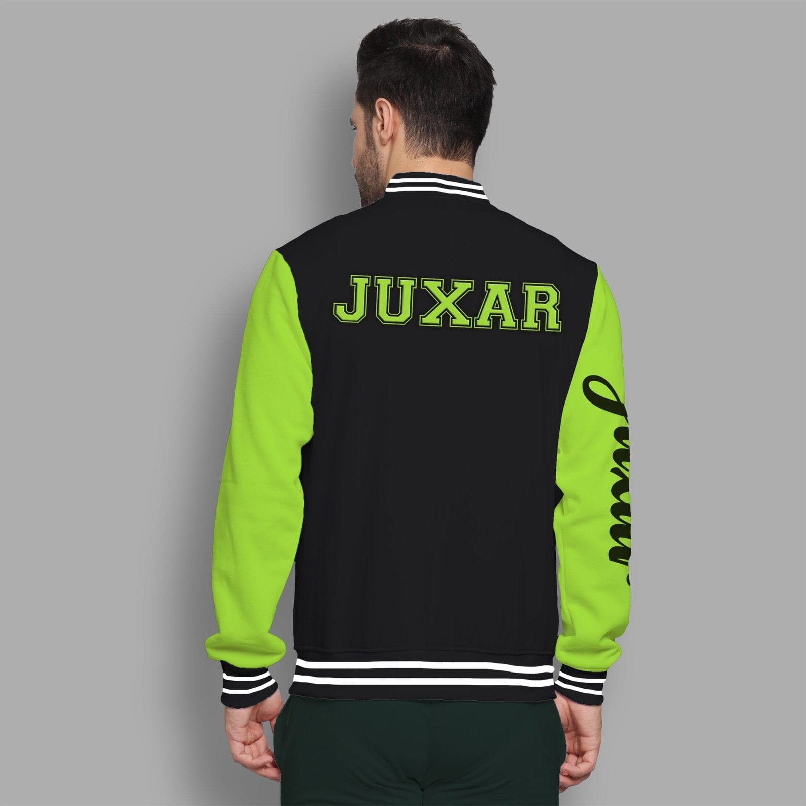 NEON & BLACK VARSITY JACKET