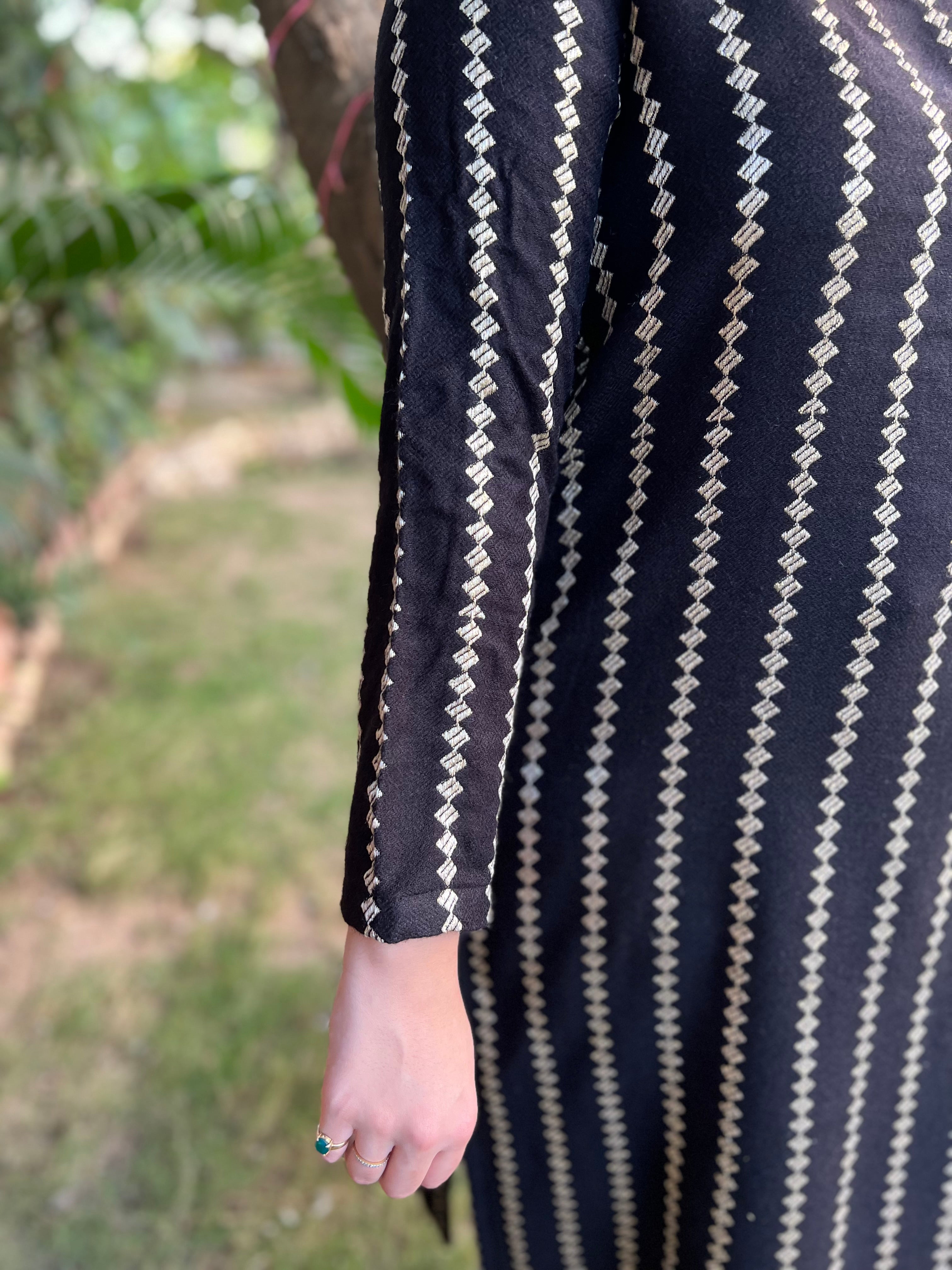 Black Gold basic Woollen kurta