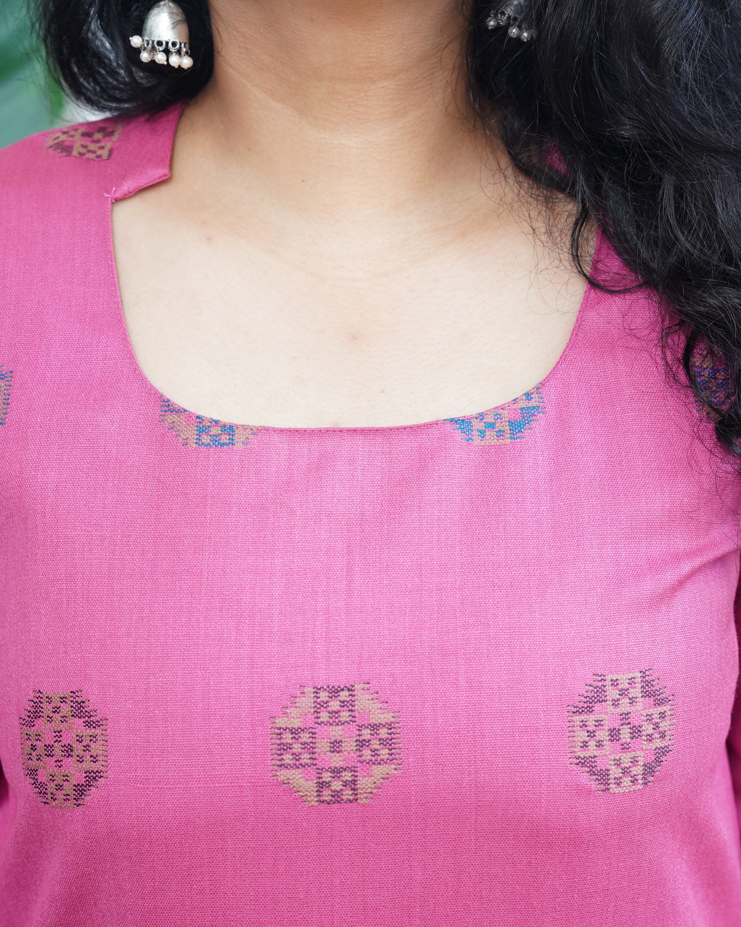 Pink Kullu Woollen kurta