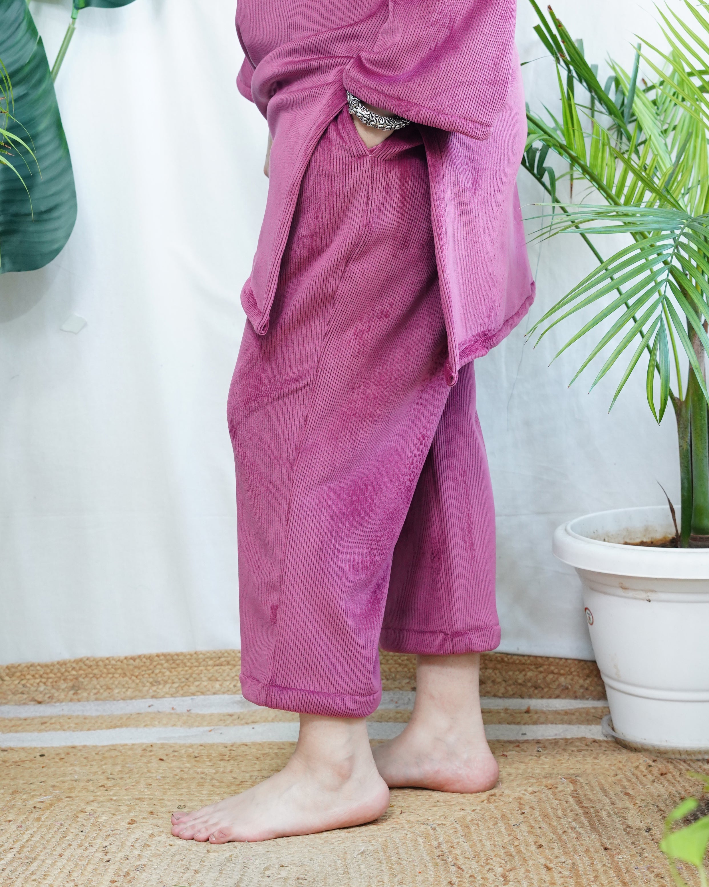 Blush Pink Imported woollen coord set