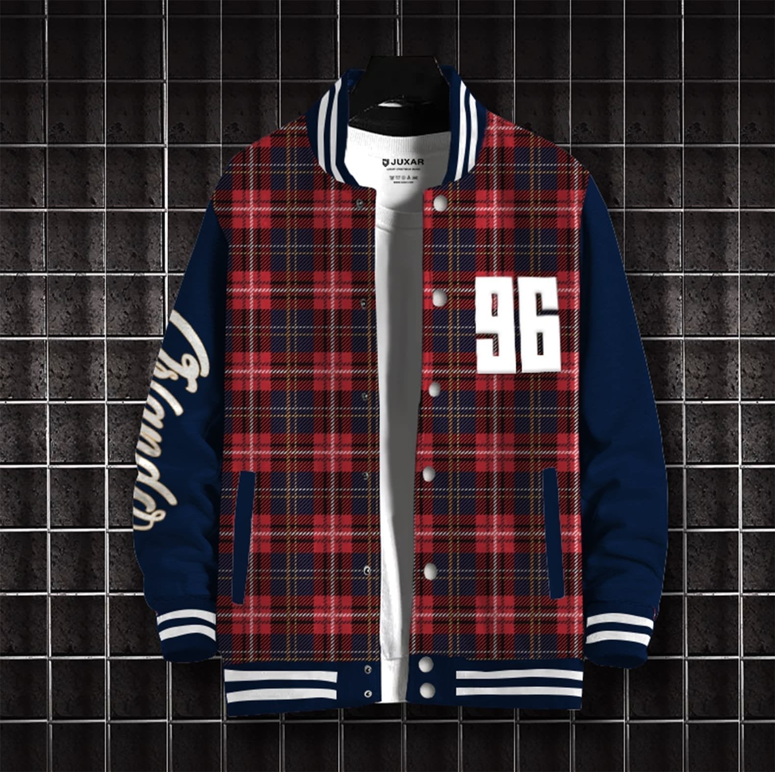 CHECKED 96 VARSITY JACKET
